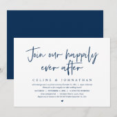 Word lid van onze Happily Ever After, bruiloft bru Kaart (Voorkant / Achterkant)