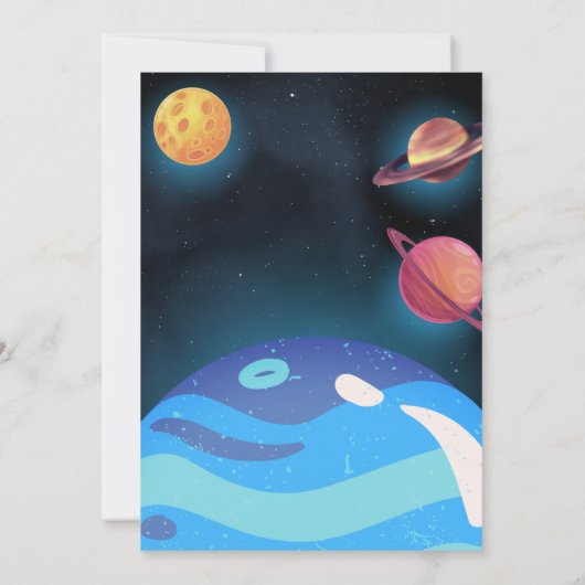 Word lid van Planet Alien Stars Space Galaxy 1e Ve Kaart (Achterkant)