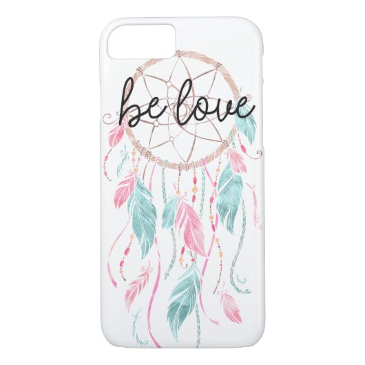 Word Love Boho Dream Catcher Case-Mate iPhone Case (Achterkant)