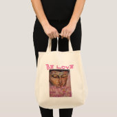 Word Love Buddha Waterverf Art Canvas Tas (Voorkant (product))