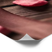 Word Love with Heart Shaped Valentijnsdag Gift Poster (Hoek)