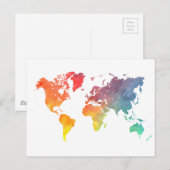 word map 5 briefkaart (Voorkant / Achterkant)