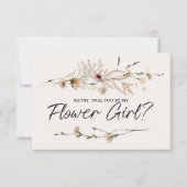 Word mijn Bloemenmeisje  Floral (Voorkant)