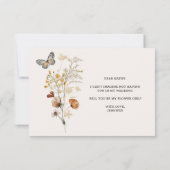 Word mijn Bloemenmeisje  Floral (Achterkant)