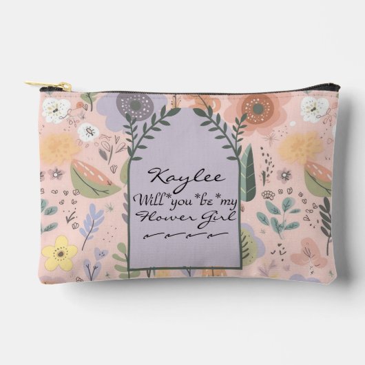 Word mijn Bloemenmeisje Floral Etui (Voorkant)