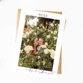 Word mijn Bloemenmeisje Fotokalligrafie V Kaart