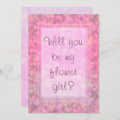 Word Mijn Bloemenmeisje Kaart (Voorkant / Achterkant)