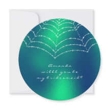 Word mijn Bridesmaid Copper Green Dewy Web