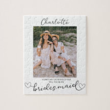 Word mijn Bridesmaid-fotovoorstel Gift