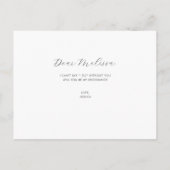 Word mijn Bridesmaid Funny Make Draag Ugly Dress I Uitnodiging Briefkaart (Achterkant)