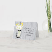 Word mijn Bridesmaid - Mason Jar en Wildbloemen (Voorkant)