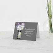 Word mijn Bridesmaid - Mason Jar en Wildbloemen (Voorkant)