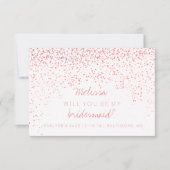 Word mijn briefkaart - Confetti roze (Voorkant)