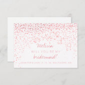 Word mijn briefkaart - Confetti roze (Voorkant / Achterkant)