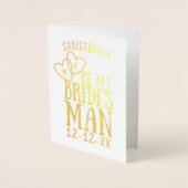 Word mijn bruidsschat-kaartje folie kaarten (Voorkant)