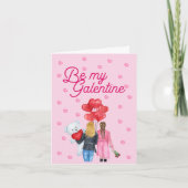 Word mijn Galentine-dagkaart Kaart (Voorkant)