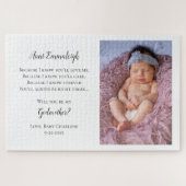 Word mijn godmoeder voorstel Foto Uitnodigen Legpuzzel (Horizontaal)