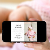 Word mijn godoudervoorstel Foto Uitnodigen Kaart