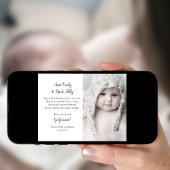 Word mijn godoudervoorstel Foto Uitnodigen Kaart