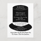 "Word mijn Groomsman"-platte kaart (Voorkant)