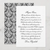 Word mijn Junior Birdesmaid Script Poem Kaart (Voorkant / Achterkant)