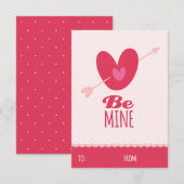 Word mijn liefdesklaslokaal Kinder Valentijnsdag Kaart (Voorkant / Achterkant)