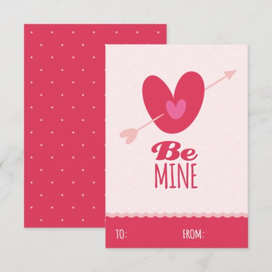 Word mijn liefdesklaslokaal Kinder Valentijnsdag Kaart (Voorkant / Achterkant)