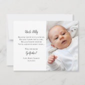 Word mijn vaders voorstel Foto Uitnodigen Kaart (Voorkant)