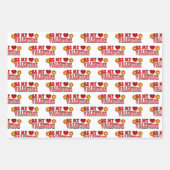 Word mijn Valentijn  Groovy-tekst Inpakpapier Vel (Voorkant 3)