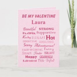 Word mijn Valentijn Laura Piekwoorden Feestdagen Kaart