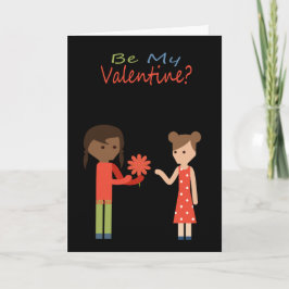 Word mijn Valentijn Lesbian Thleed Feestdagen Kaart