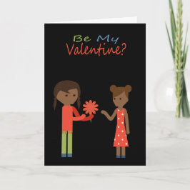 Word mijn Valentijn Lesbian Thleed Feestdagen Kaart