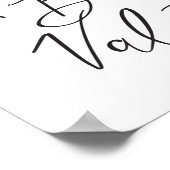 Word mijn Valentijn Moderne Valentijn voor kalligr Poster (Hoek)
