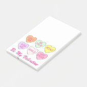 Word mijn Valentijn Valentijnsdag Snoep hartliefde Post-it® Notes (Schuin)