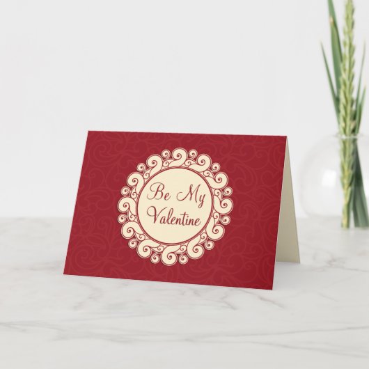 Word mijn Valentijn wervelkolom Feestdagen Kaart (Voorkant)