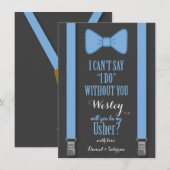 Word mijn zuiger - blauwe Stropdassen Kaart (Voorkant / Achterkant)