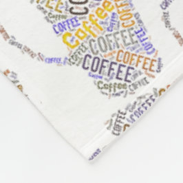 Word-Mok koffie Fleece Deken