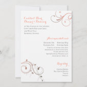 Word Mr & Mrs 5x7 Huwelijksuitnodiging Kaart (Achterkant)