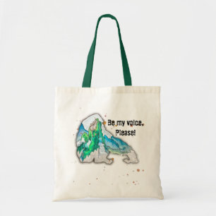 Word My Voice Mountain Gorilla met Habitat Tote Bag