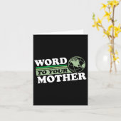 Word naar je moeder aarde om alles te redden kaart (Gele Bloem)