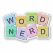 Word Nerd Bookish Sticker (Voorkant)