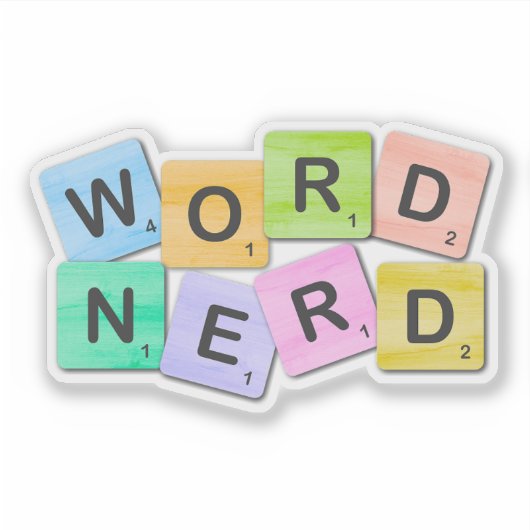 Word Nerd Bookish Sticker (Voorkant)