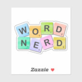 Word Nerd Bookish Sticker (Vel)