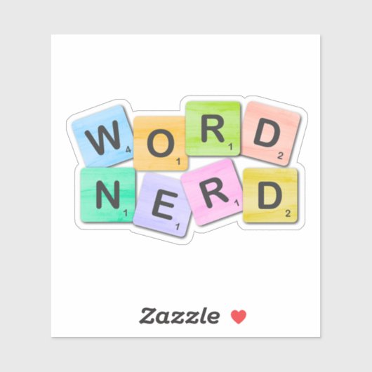 Word Nerd Bookish Sticker (Vel)