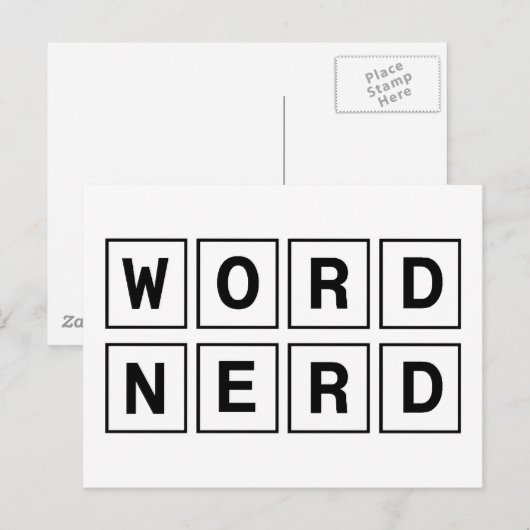 Word Nerd Briefkaart (Voorkant / Achterkant)