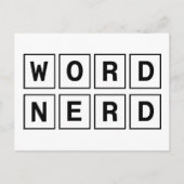 Word Nerd Briefkaart (Voorkant)