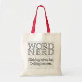 Word Nerd-Canvas tassen (Voorkant)