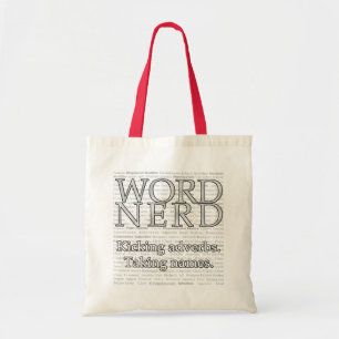 Word Nerd-Canvas tassen