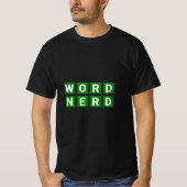 Word Nerd Game Crossword en Spelling T-shirt (Voorkant)