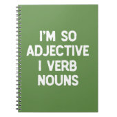 Word Nerd Grappig Engels Taal Humor Wordplay Notitieboek (Voorkant)